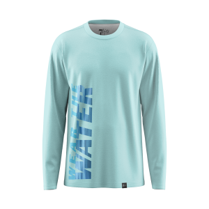 Blue-Green Long Sleeve Fishing Shirt