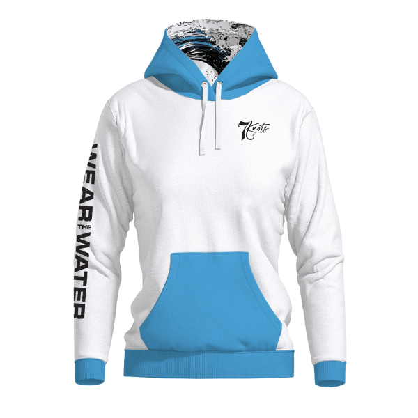Blue Wave Fleece Hoodie - Image 2