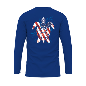 royal blue long sleeve fishing shirt