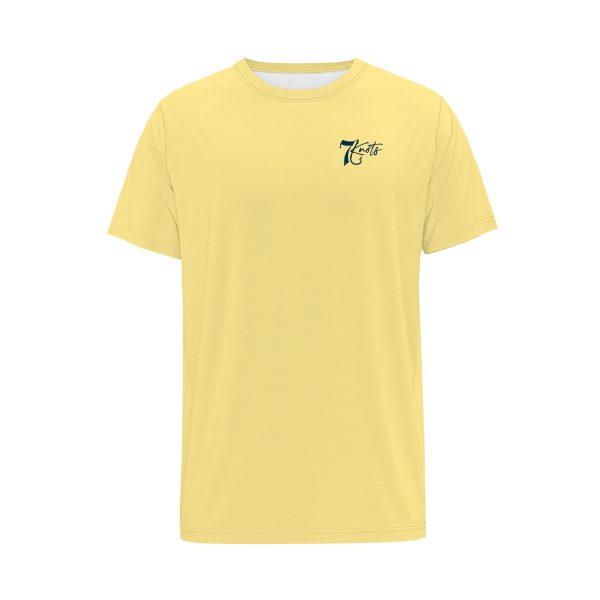 Summer Breeze yellow tshirt with 7 knots logo on front