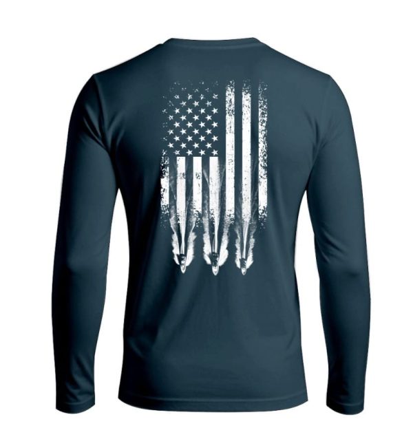 Freedom Runs Fishing Shirt Back Design